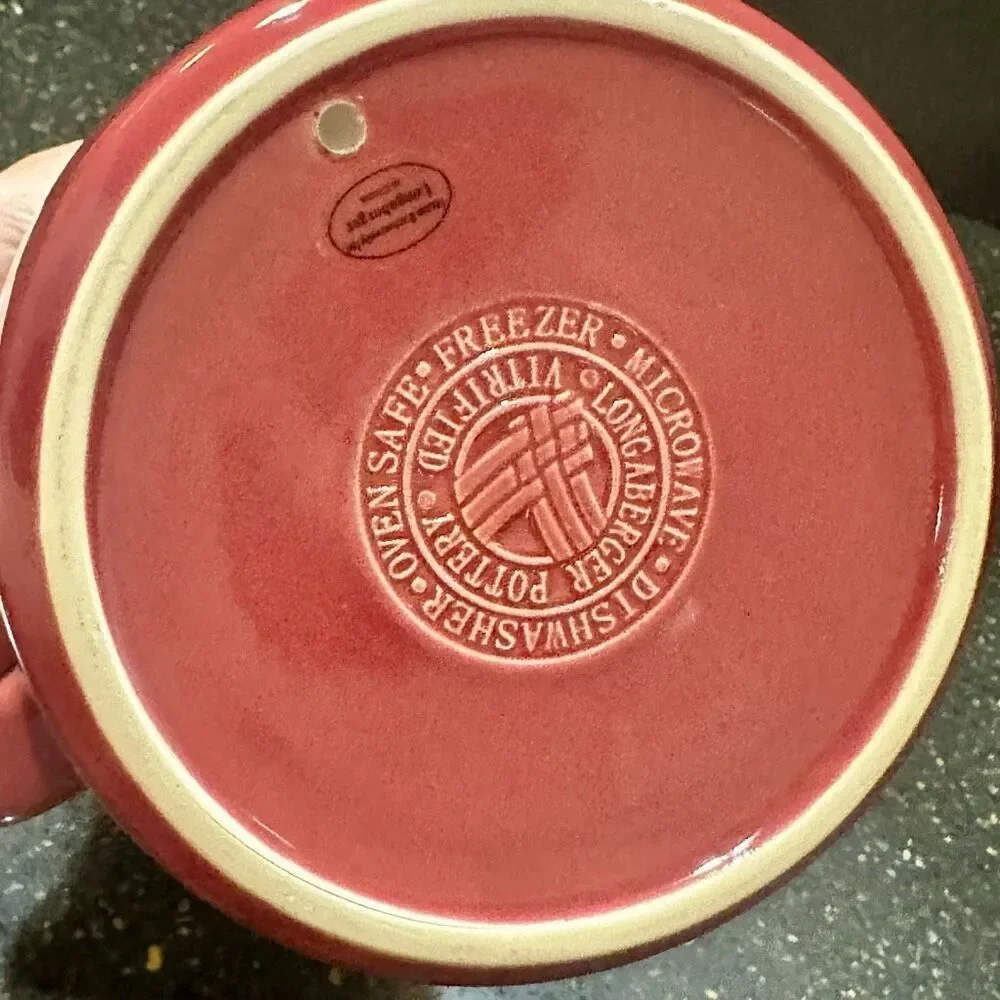 Longaberger Large Coffee Pot | Paprika